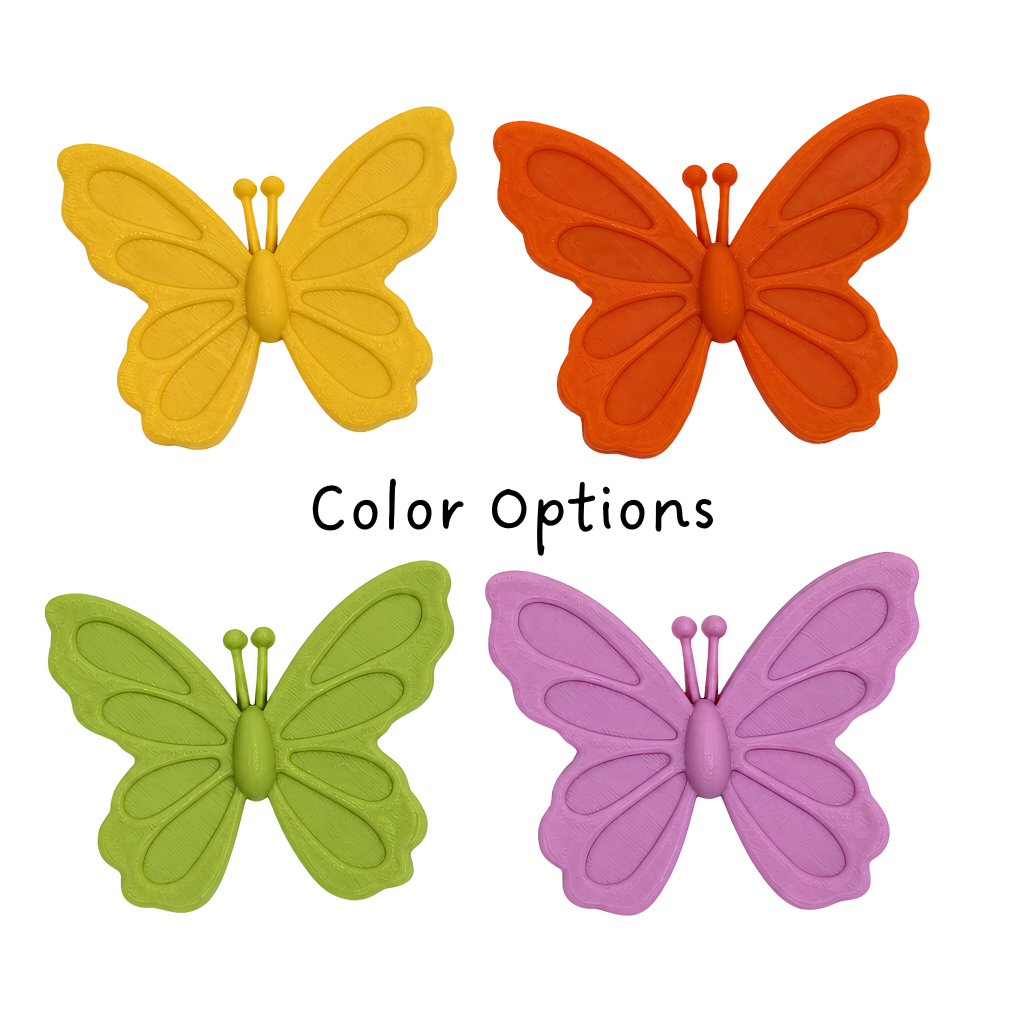 Butterfly Magnet Set – 2 Pieces · 4 Vibrant Colors