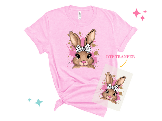 Bunny Coquette Bow / Easter / DTF Transfer