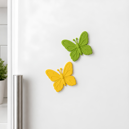 Butterfly Magnet Set – 2 Pieces · 4 Vibrant Colors