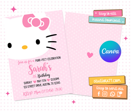 Hello Kitty Invitation
