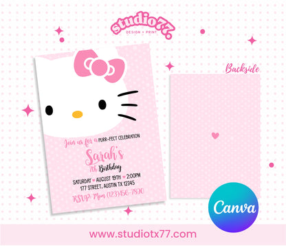 Hello Kitty Invitation