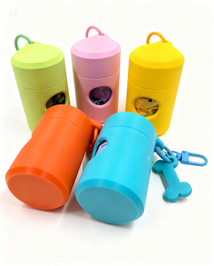 Poop Bag Dispenser + Used Bag Holder